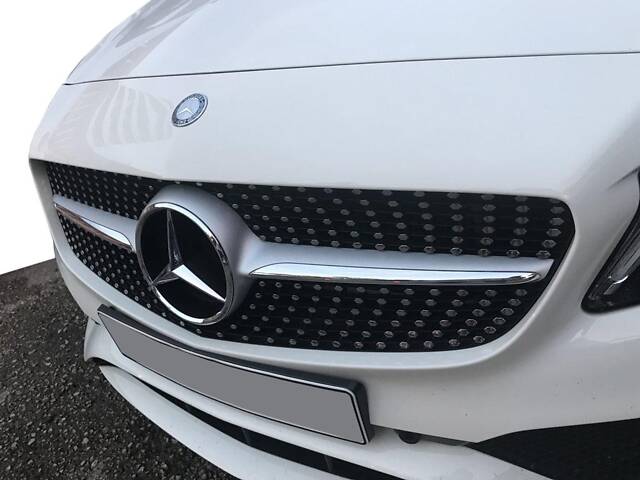 Передняя решетка Diamond Silver 2014-2018, с камерой для Mercedes C-сlass W205 - Фото 7