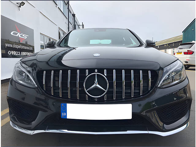 Передняя решетка GT 2014-2018, без камеры для Mercedes C-сlass W205 - Фото 7