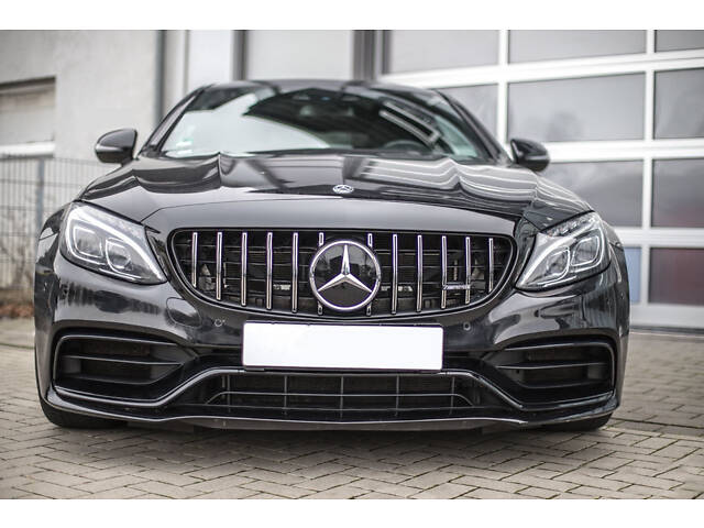 Передняя решетка GT (для оригинального C63) 2014-2018, без камеры для Mercedes C-сlass W205 - Фото 1