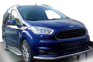 Передняя защита ST008 (нерж) для Ford Courier 2014-2024 гг