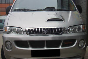 Передняя защита ST008 (нерж.) для Hyundai H200, H1, Starex 1998-2007 гг