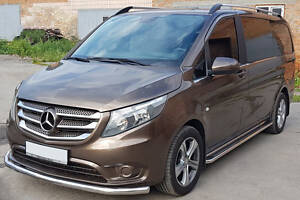 Передняя защита ST008 (нерж.) для Mercedes Vito / V W447 2014-2024 гг