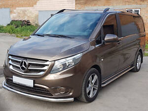 Передняя защита ST008 (нерж.) для Mercedes Vito/V-class W447 2014-2024 гг