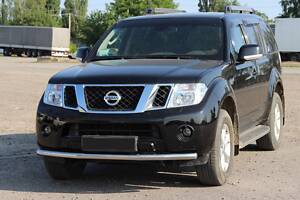 Передняя защита ST008 (нерж) для Nissan Navara 2006-2015 гг