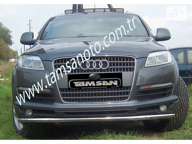 Передняя защита ST008 (нерж.) d70 для Ауди Q7 2005-2015 гг - Фото 5