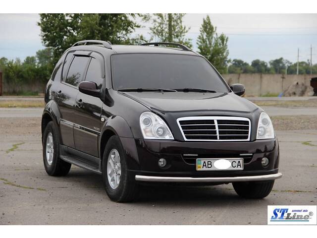 Передняя защита ST008 (нерж) для SsangYong Rexton I 2001-2017 гг - Фото 2