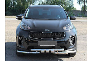 Передній захист ST009-15 (нерж) для Kia Sportage 2015-2021 рр