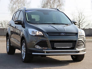 Передняя защита ST014 (нерж.) 51/42 мм для Ford Kuga/Escape 2013-2019 гг