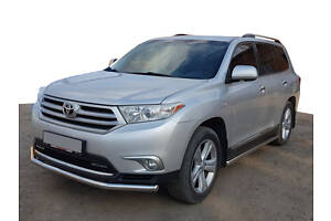 Передняя защита ST014 (нерж.) d60/42 для Toyota Highlander 2008-2013 гг