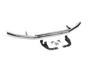 Передний защитный кожух ST014 (нерж.) d60/42 для Volkswagen Tiguan 2007-2016 гг.