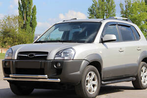 Передняя защита ST014 (нерж.) для Hyundai Tucson JM 2004-2024 гг