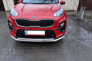 Передняя защита ST014 (нерж) для Kia Sportage 2015-2021 гг