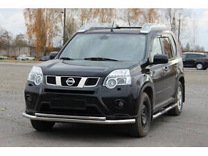 Передняя защита ST014 (нерж) для Nissan X-trail T31 2007-2014 гг