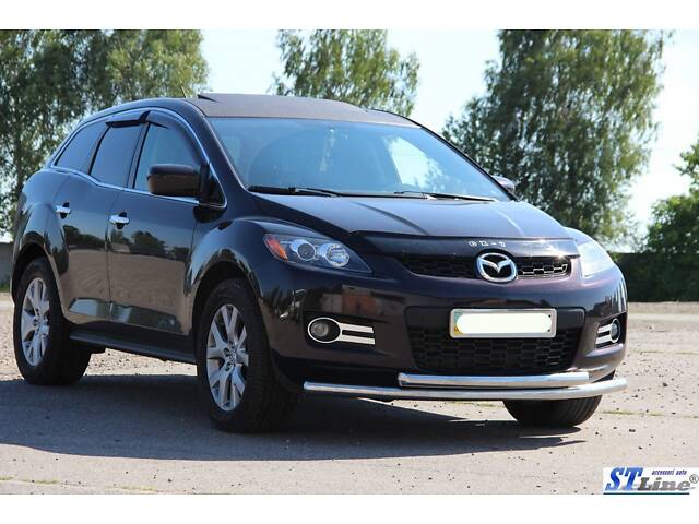 Передняя защита ST014 (нерж.) для Mazda CX-7 2006-2012 гг - Фото 4