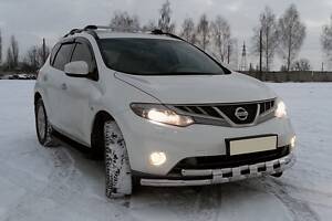 Передняя защита ST015 (нерж) для Nissan Murano 2008-2014 гг