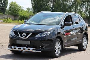 Передняя защита ST015 (нерж) для Nissan Qashqai 2007-2010 гг