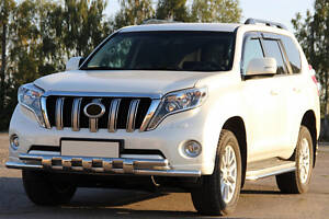 Передняя защита ST015 (нерж) для Toyota Land Cruiser Prado 150