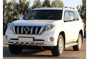 Передняя защита ST015 (нерж) для Toyota Land Cruiser Prado 150