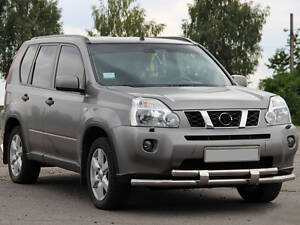 Передній захист ST015/2 (нерж) для Nissan X-trail T31 2007-2014рр