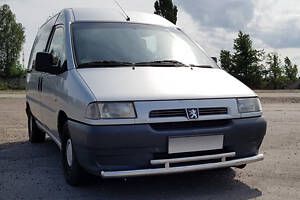 Передняя защита ST016 (нерж) 60/42 мм для Citroen Jumpy 1996-2007 гг