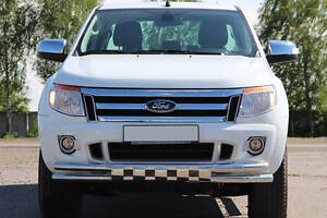 Передняя защита ST016 (нерж.) для Ford Ranger 2011-2024 гг