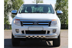 Передняя защита ST016 (нерж.) для Ford Ranger 2011-2024 гг