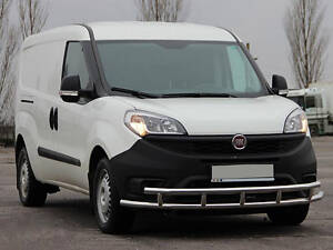 Передняя защита ST016-3 (нерж.) 42/42 мм для Fiat Doblo II 2010-2022 гг