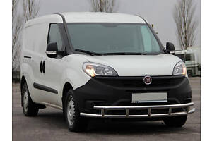 Передняя защита ST016-3 (нерж.) 51/51 мм для Fiat Doblo II 2010-2022 гг