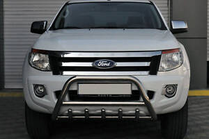 Передняя защита WT003 (нерж.) для Ford Ranger 2011-2024 гг