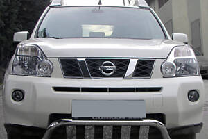 Передняя защита WT009 (нерж) для Nissan X-trail T31 2007-2014 гг