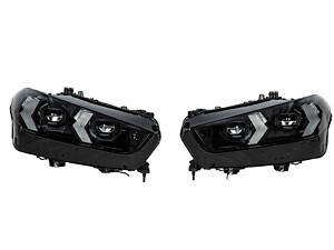 Передние фары рестайлинг Black Shadow Line (требуется замена бампера) для BMW X5 G05 2019- гг