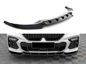 Передний сплиттер DPT V-1 (Для M, Черный Глянец) для BMW X6 G06 2019- гг
