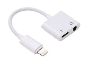 Переходник адаптер J-009 Lightning to 3.5 AUX (F) - Lightning (F)