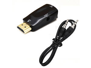 Переходник адаптер с HDMI на VGA + AUDIO №1942