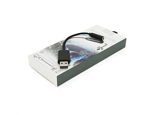 Перехідник для навушників KIN KY-210 USB2.0 (M) — Jack3.5 (F), Black, Box
