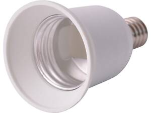 Переходник Е14-E27 пластик белый [s9100022] E.NEXT e.lamp adapter.Е14/Е27.white