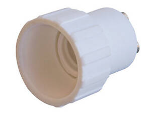 Переходник GU10-E14 пластик белый [s9100043] E.NEXT e.lamp adapter.GU10/Е14.white