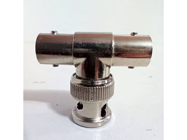 Перехідник, конвертер, адаптер 1 BNC-male (штир) - 2 BNC-female (гніздо). Новий! - Фото 2