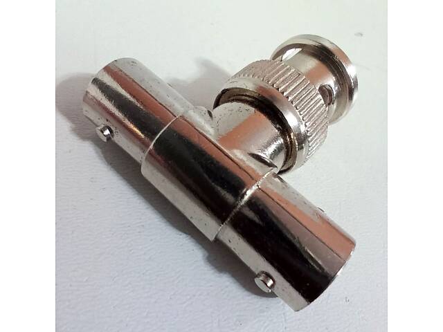Перехідник, конвертер, адаптер 1 BNC-male (штир) - 2 BNC-female (гніздо). Новий! - Фото 3