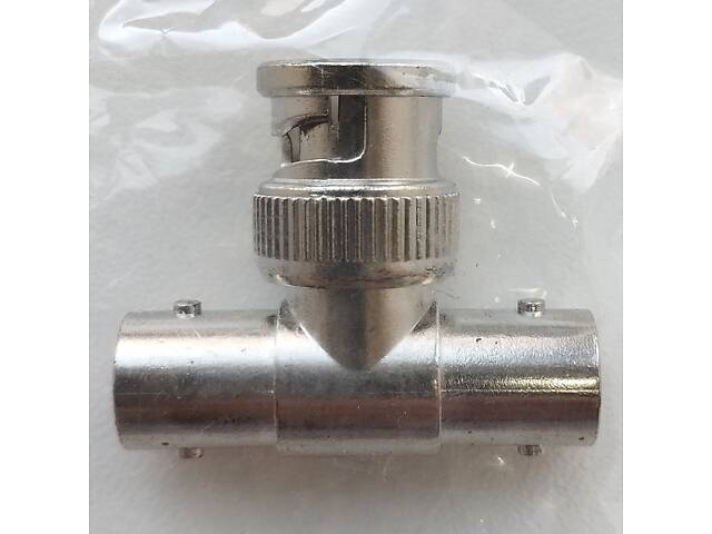 Перехідник, конвертер, адаптер 1 BNC-male (штир) - 2 BNC-female (гніздо). Новий! - Фото 4