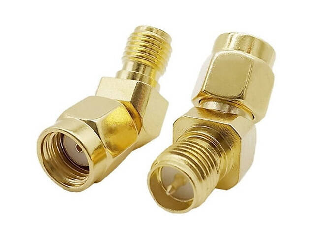 Переходник угловой 135/45° для FPV и радиооборудования (RP-SMA F - RP-SMA M) - Фото 1