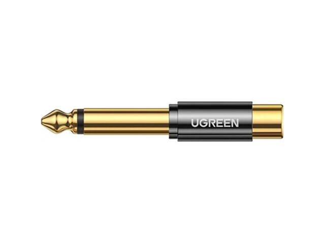 Перехідник 6.35mm M to RCA F AV169 black Ugreen (80731) - Фото 2