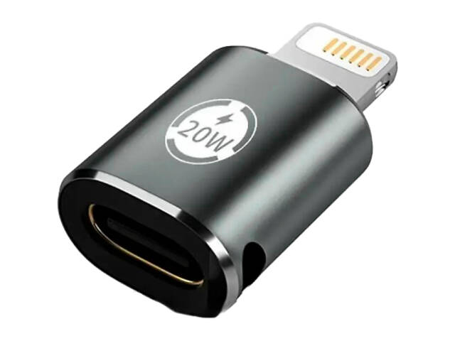 Перехідник AC-015m USB Type-C-Lightning 20W Black XoKo (XK-AC-015m) - Фото 1
