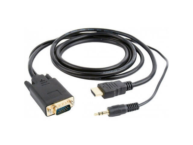 Перехідник HDMI to VGA 3.0m Cablexpert (A-HDMI-VGA-03-10) - Фото 1