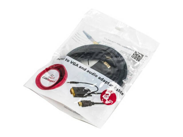 Перехідник HDMI to VGA 3.0m Cablexpert (A-HDMI-VGA-03-10) - Фото 3