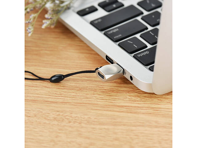 Переходник Hoco UA8 MicroUSB to Type-C Стальной - Фото 5