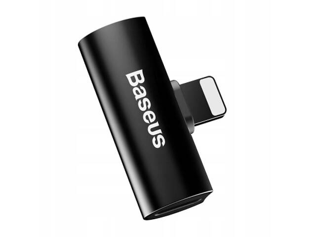 Перехідник L46 Lightning (1 Male / 2 Female) Black Baseus (CAL46-01) - Фото 2