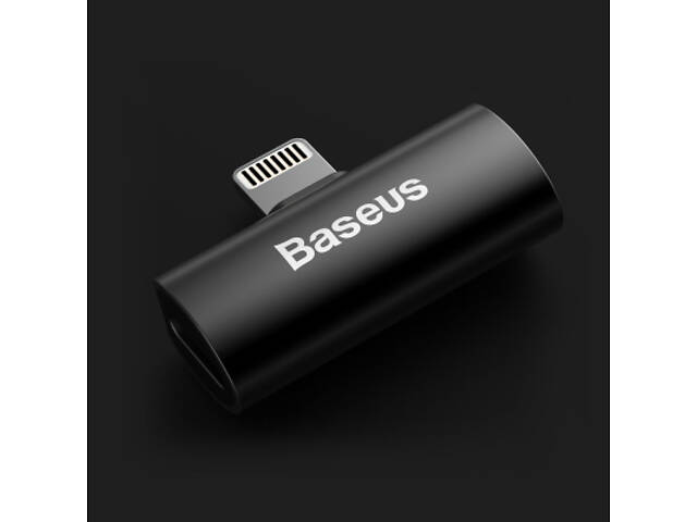 Перехідник L46 Lightning (1 Male / 2 Female) Black Baseus (CAL46-01) - Фото 3