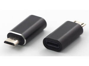 Перехідник Lightning (female) to microUSB (male) чорний Dengos (ADP-012)