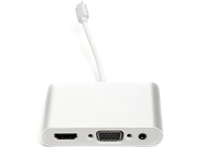 Перехідник Lightning (M) to HDMI, VGA, 3.5mm (F) PowerPlant (CA911929) - Фото 1